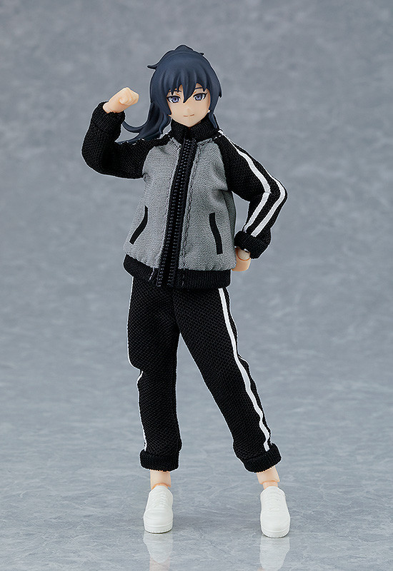 Figma Female Body (Makoto) with Tracksuit + Tracksuit Skirt Outfit