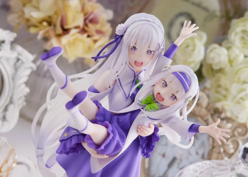 1/7 Re:Zero Starting Life in Another World S-Fire Emilia & Childhood Emilia