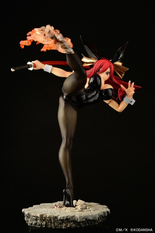 Fairy Tail - Erza Scarlet - High Kick Ver., Black Bunny - 1/6