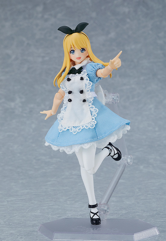 figma Female Body (Alice) with Dress + Apron Outfit