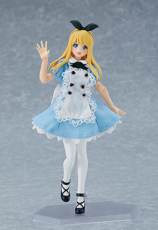 figma Female Body (Alice) with Dress + Apron Outfit