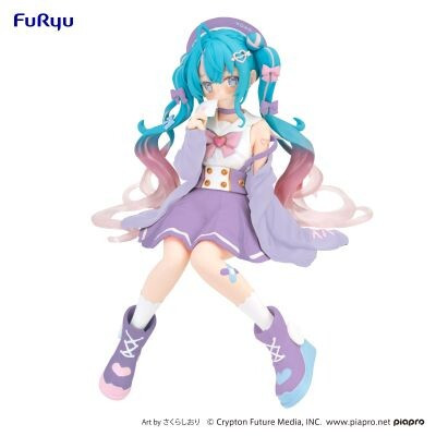 Piapro Characters - Hatsune Miku - Noodle Stopper Figure - Sailor Suit in Love, Purple (FuRyu)