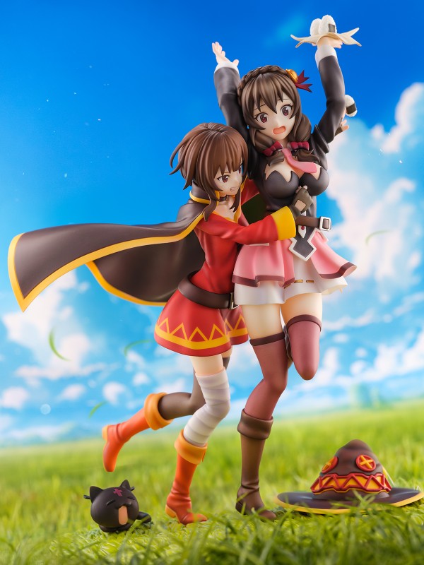 Kono Subarashii Sekai ni Bakuen o! - Chomusuke - Megumin - Yunyun - Shibuya Scramble Figure - Futari wa Tomodachi Ver. - 1/7