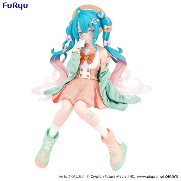 Piapro Characters - Vocaloid - Hatsune Miku - Noodle Stopper Figure - Sailor Suit in Love, Cream (FuRyu)