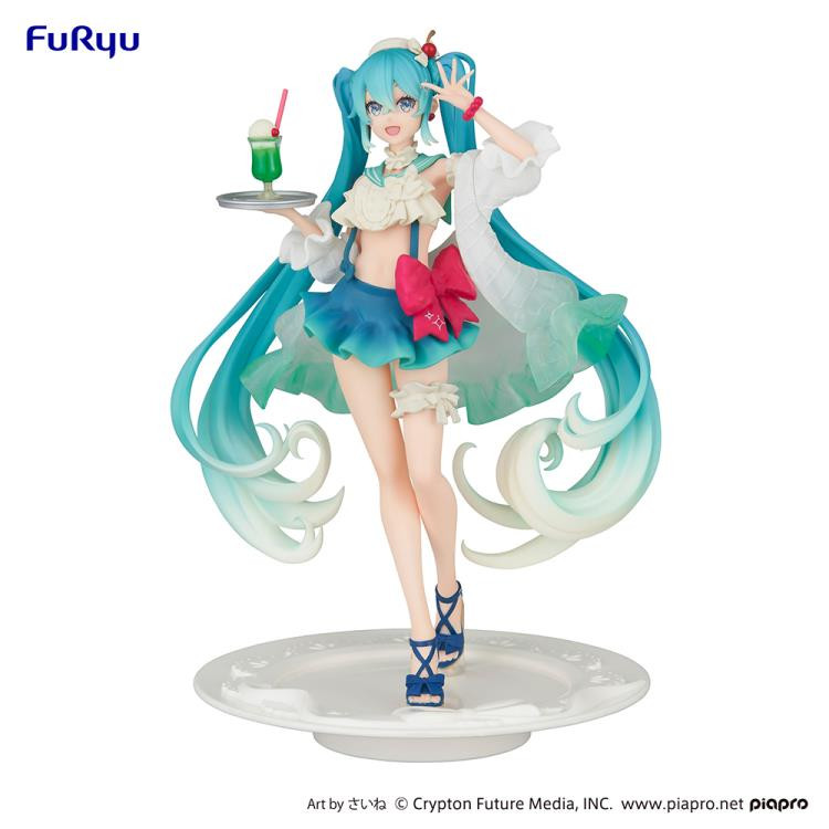 Piapro Characters Vocaloid Hatsune Miku Exc∞d Creative Sweet Sweets Melon Soda Float