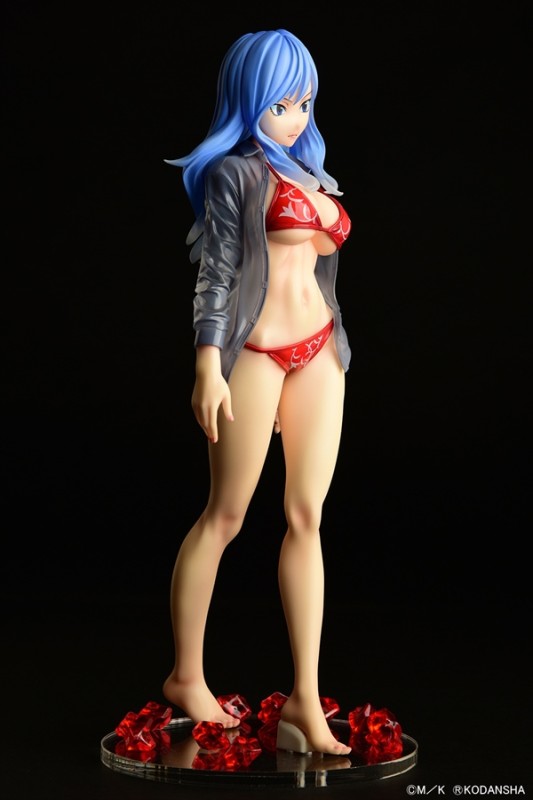 Fairy Tail - Juvia Lockser - Gravure_Style, Sheer Wet Shirt SP, Red Bikini!! - 1/6