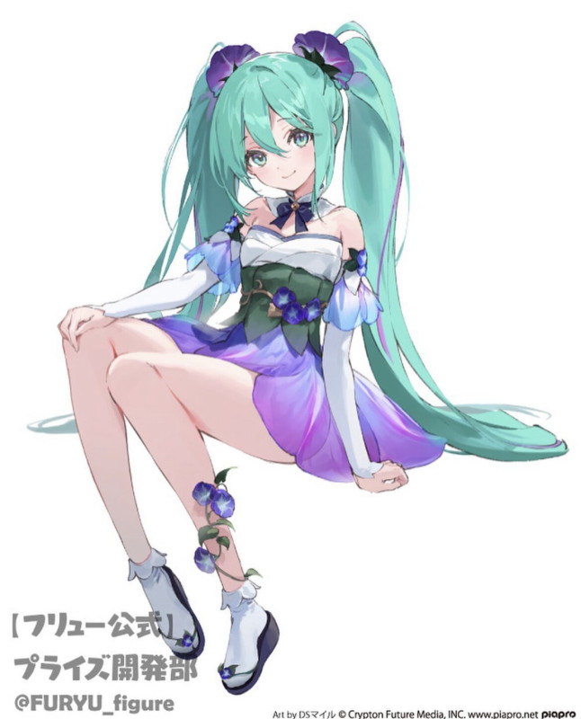 Piapro Characters - Hatsune Miku - Flower Fairy - Noodle Stopper Figure - Asagao (FuRyu)