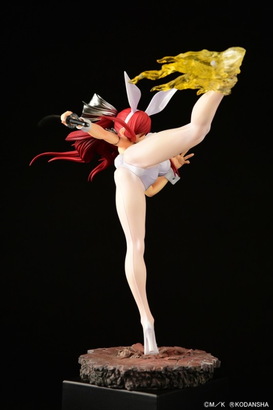 Fairy Tail - Erza Scarlet - High Kick Ver., White Bunny - 1/6