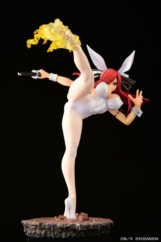 Fairy Tail - Erza Scarlet - High Kick Ver., White Bunny - 1/6